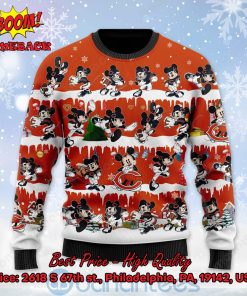 Chicago Bears Mickey Mouse Postures Style 2 Ugly Christmas Sweater