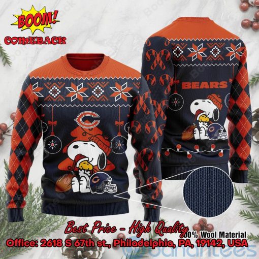 Chicago Bears Peanuts Snoopy Ugly Christmas Sweater