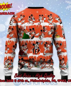 cincinnati bengals mickey mouse postures style 2 ugly christmas sweater 3 tUAEm