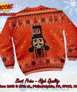 cincinnati bengals nutcracker not a player i just crush alot ugly christmas sweater 3 CHQCj