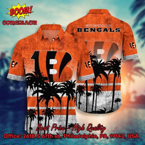 Cincinnati Bengals Palm Hawaiian Shirt