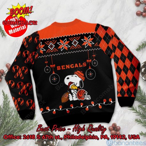 Cincinnati Bengals Peanuts Snoopy Ugly Christmas Sweater