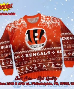 cincinnati bengals santa claus in the moon ugly christmas sweater 2 mWKM4