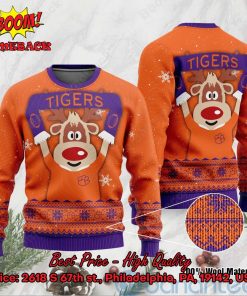 Clemson Tigers Reindeer Ugly Christmas Sweater