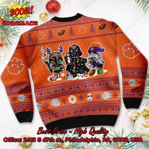 Clemson Tigers Star Wars Ugly Christmas Sweater