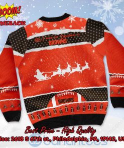cleveland browns all i need for christmas is browns custom name number ugly christmas sweater 3 oBG65