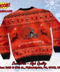cleveland browns big logo ugly christmas sweater 3 vX31A