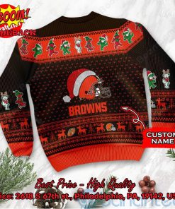 cleveland browns grateful dead santa hat ugly christmas sweater 3 OKDVz