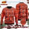 Cleveland Browns Mickey Mouse Postures Style 2 Ugly Christmas Sweater