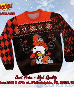 cleveland browns peanuts snoopy ugly christmas sweater 2 qYcuH