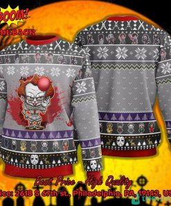 Clown Horror Movie Halloween Ugly Christmas Sweater