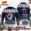 Dallas Cowboys Happy Santa Claus On Chimney Ugly Christmas Sweater