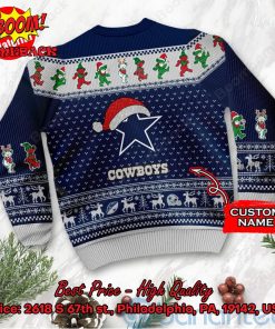dallas cowboys grateful dead santa hat ugly christmas sweater 3 JMdqX
