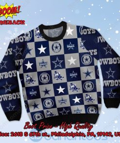 Dallas Cowboys Logos Ugly Christmas Sweater