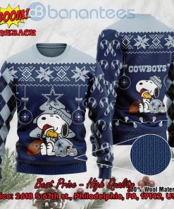 Dallas Cowboys Peanuts Snoopy Ugly Christmas Sweater