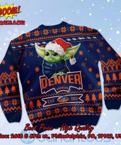 denver broncos baby yoda santa hat ugly christmas sweater 3 fAv71