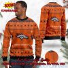 Denver Broncos Happy Santa Claus On Chimney Ugly Christmas Sweater