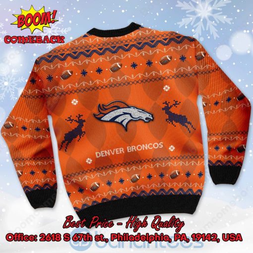Denver Broncos Big Logo Ugly Christmas Sweater