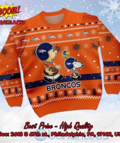 Denver Broncos Charlie Brown Peanuts Snoopy Ugly Christmas Sweater