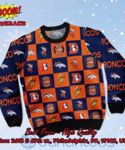 denver broncos logos ugly christmas sweater 2 dxSrX