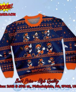denver broncos mickey mouse postures style 1 ugly christmas sweater 2 UvUZx
