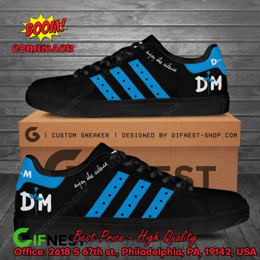 Depeche Mode Enjoy The Silence Blue Stripes Style 2 Adidas Stan Smith Shoes