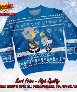 detroit lions charlie brown peanuts snoopy ugly christmas sweater 2 XgSjD