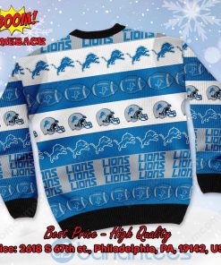 detroit lions helmet symbols ugly christmas sweater 3 wWWjS