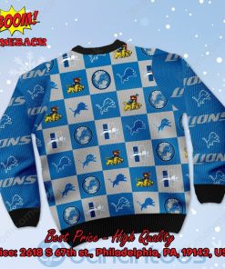 detroit lions logos ugly christmas sweater 3 XkGOK