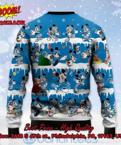 detroit lions mickey mouse postures style 2 ugly christmas sweater 3 5dsED