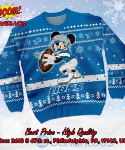 detroit lions mickey mouse ugly christmas sweater 2 4WHc1