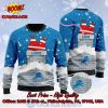 Detroit Lions Santa Claus In The Moon Ugly Christmas Sweater