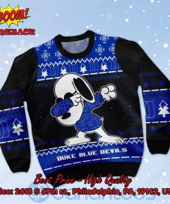 duke blue devils snoopy dabbing ugly christmas sweater 2 vrUMM