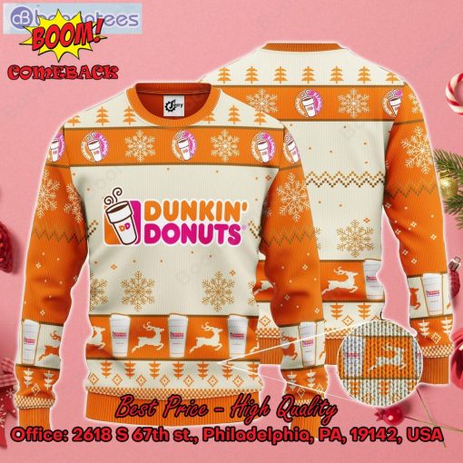 Dunkin’ Donuts Ugly Christmas Sweater