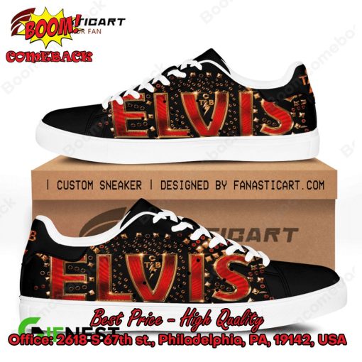 Elvis Presley Black Adidas Stan Smith Shoes