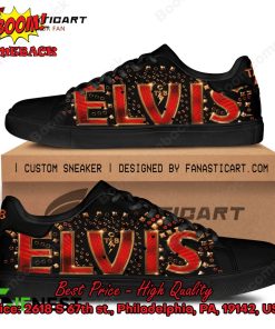 Elvis Presley Black Adidas Stan Smith Shoes