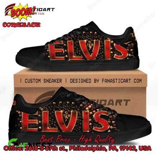 Elvis Presley Black Adidas Stan Smith Shoes