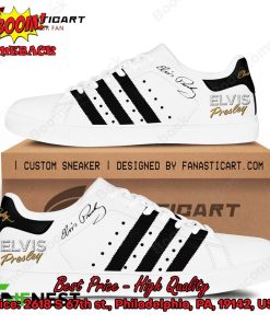 Elvis Presley Black Stripes Adidas Stan Smith Shoes
