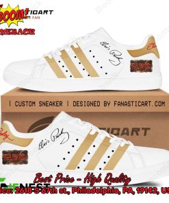 Elvis Presley Cream Stripes Style 1 Adidas Stan Smith Shoes