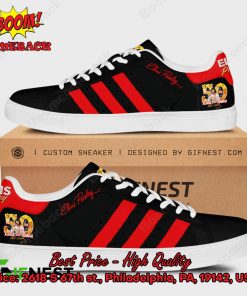 Elvis Presley Red Stripes Style 2 Adidas Stan Smith Shoes
