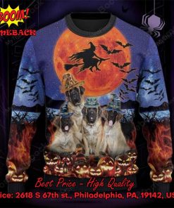 english mastiff witch moon halloween ugly christmas sweater 2 16qAE
