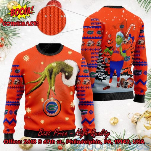 Florida Gators Grinch Candy Cane Ugly Christmas Sweater