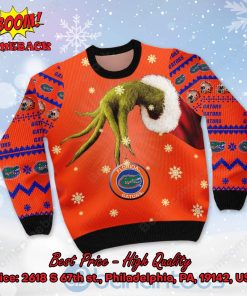 Florida Gators Grinch Candy Cane Ugly Christmas Sweater
