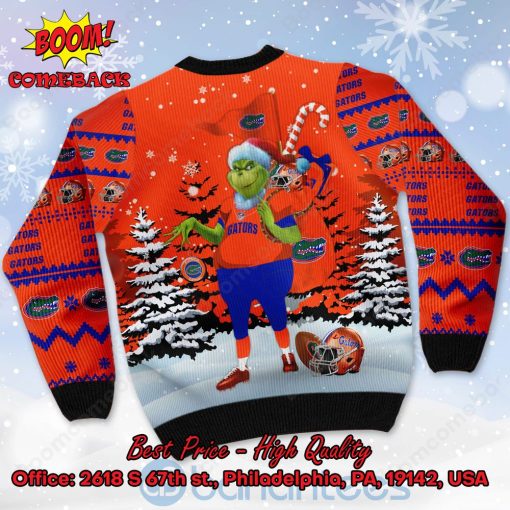 Florida Gators Grinch Candy Cane Ugly Christmas Sweater