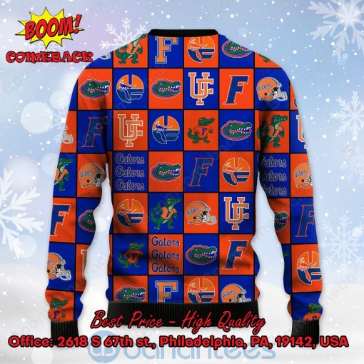Florida Gators Logos Ugly Christmas Sweater