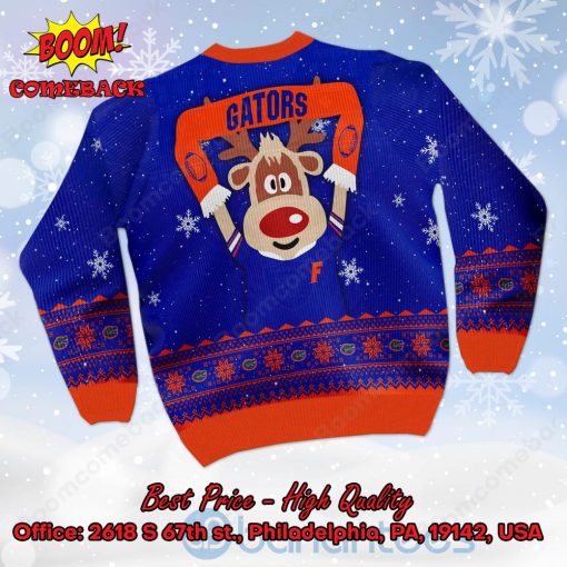Florida Gators Reindeer Ugly Christmas Sweater