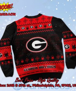 georgia bulldogs snoopy dabbing ugly christmas sweater 3 6Usy4