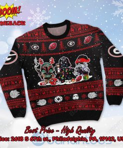 georgia bulldogs star wars ugly christmas sweater 2 KHFUE