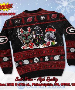 georgia bulldogs star wars ugly christmas sweater 3 tGY3K