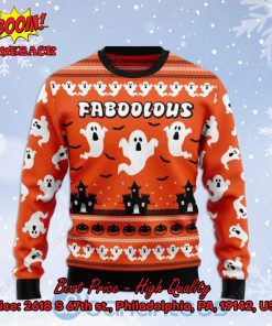 Ghost Faboolous Halloween Christmas Sweater